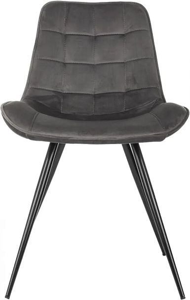 Стул для дома Бюрократ CH-K2_2 комплект 2шт т.серый Holland 18 металл черный на ножках (CH-K2_1/HL18_2) - Вид 2