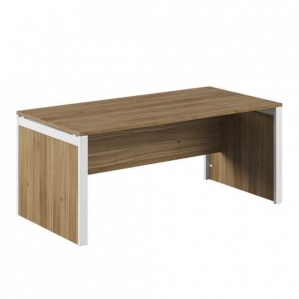 Стол руководителя на щитовых опорах Tess 180x90x75 орех - Вид 1