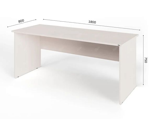 ЛАЙТ / LIGHT RLG003-18x8 Прямоугольный стол 180x80x75 Дуб Молочный - Вид 2