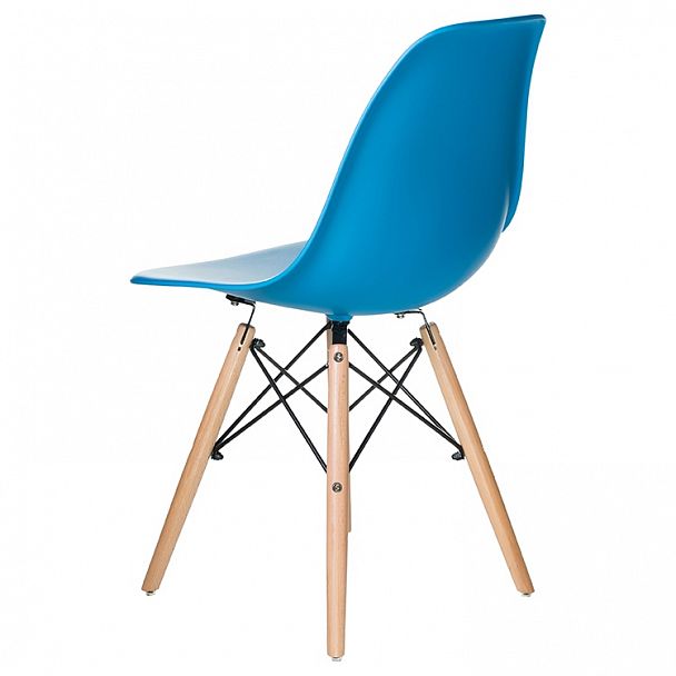 Стул обеденный LMZL-PP623 (ножки светлый бук, цвет сиденья голубой) - Вид 6