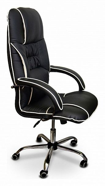 Кресло для руководителя Бридж КВ-14-131112 черное - Вид 1