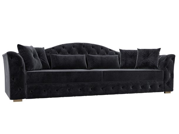 Диван прямой Артис Велюр серый - Вид 1