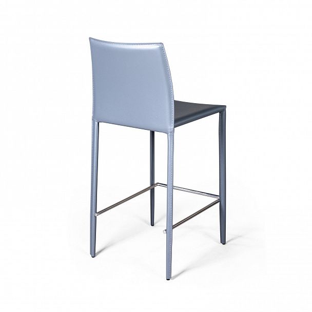 Стул полубарный Rolf, кожа антрацит - Вид 5