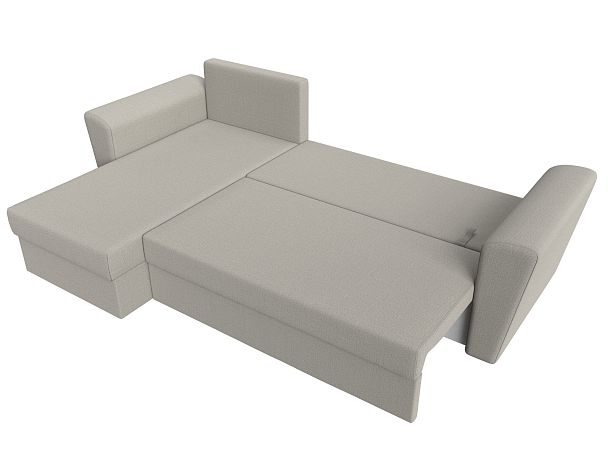 Диван угловой Амстердам Лайт левый угол Рогожка бежевый - Вид 9
