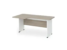 БЕРЛИН / BERLIN Угловое рабочее место левое 1400х950х740 Шорвуд/Белый - Фото предпросмотра