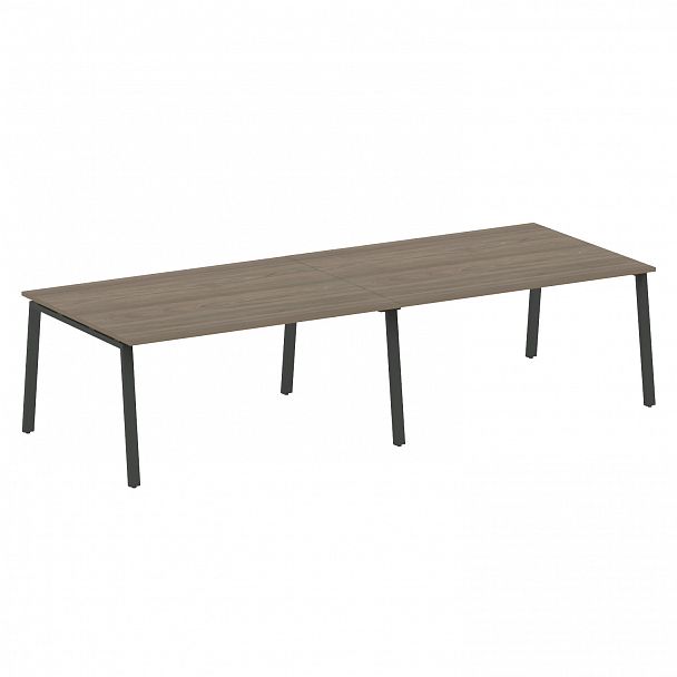 Стол для переговоров "Metal System" БА.ПРГ-2.4 вяз/антрацит - Вид 1