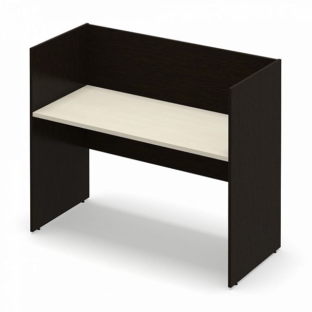 Стол офисный рабочий "Система-M" ПК-ССМ-СТ1С140Х61ЭР/Д-В2-180 клен - Вид 1