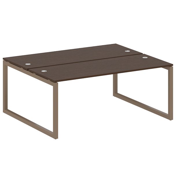 Metal System Quattro Р. ст. на О-образном м/к 50БО.РАС-СП-2.5 Венге/Мокко металл 1800*1475*750 - Вид 1