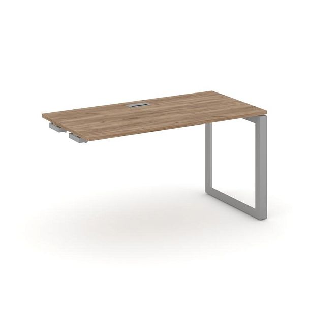 Style Project Next Стол-приставка к опор. элем. SN-59O.OPRS-002 Дуб Табак/Металл Серый/Серебро Заглушка 1180*600*750 - Вид 1