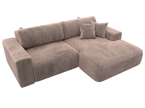Диван угловой Лига-036 НПБ Классик правый угол Велюр бежевый - Вид 5
