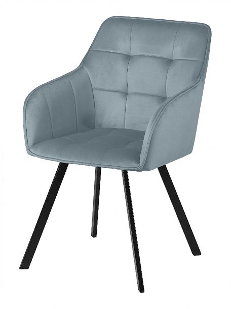 Комплект кресел поворотных Мони, Confetti dusty blue/черный, 3 шт. - Вид 2