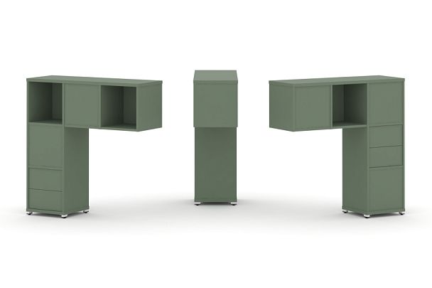 Concept Надставка низкая CN.DNN-003 Кобо/Металл Белый 1099*365*1130 - Вид 1