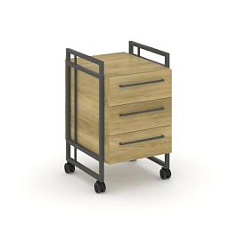 Rift Direct Тумба мобильная RF.TMR-001 Дуб Винченцо/Металл Антрацит 424*500*680 - Фото предпросмотра