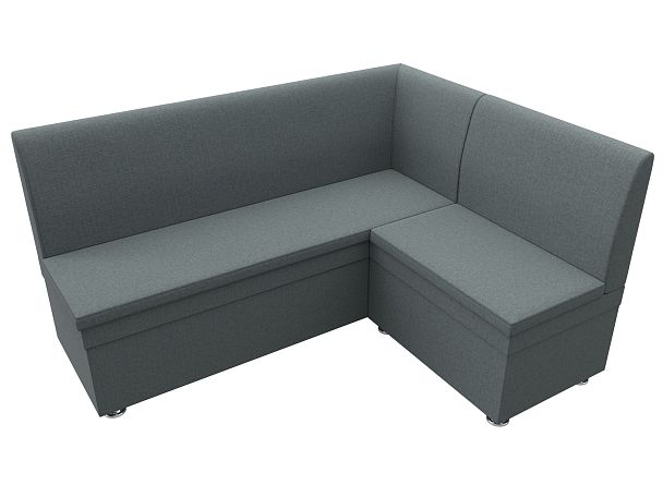 Диван кухонный угловой Уют правый угол Рогожка серый - Вид 5