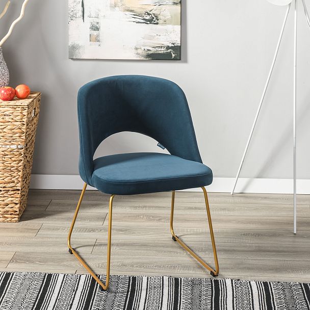 Стул Lars Diag blue/Линк золото - Вид 6