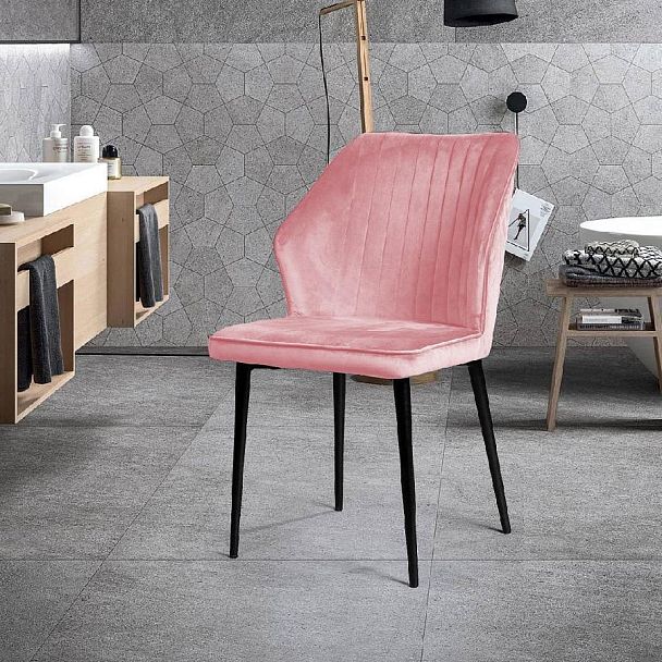 Стул Berg, бархат пудровый 15 - Вид 4