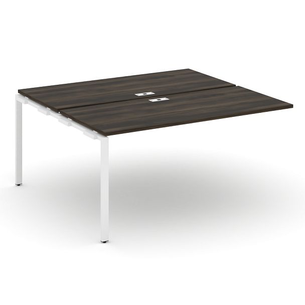 Concept Двойной наборный элемент рабочей станциии CN.DNRS-004 Дуб Мали/Металл Белый 1580*1480*750 - Вид 1