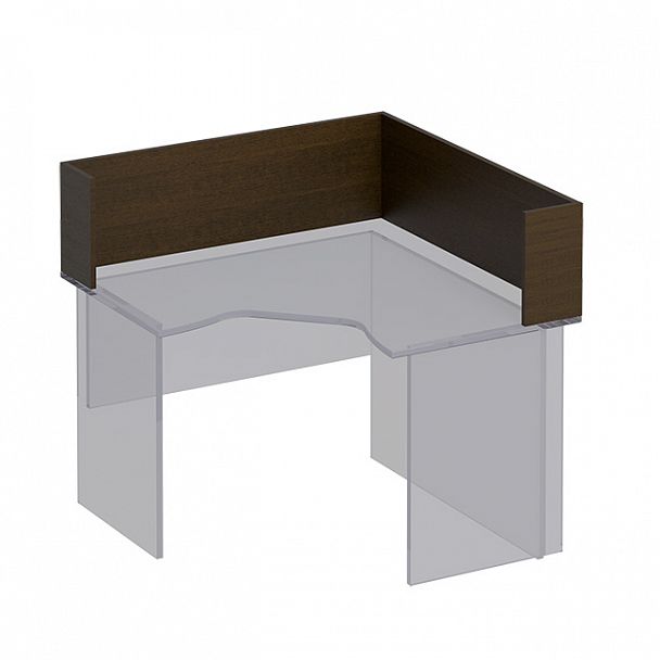 Настольная перегородка-угол "Формула" ФР 422 венге темный - Вид 1