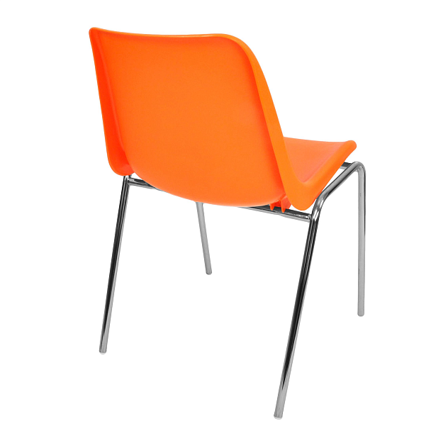 Стул Vicenza (4 ножки) Каркас хром, оранжевый, РП+ИК, стопируемый - Вид 2