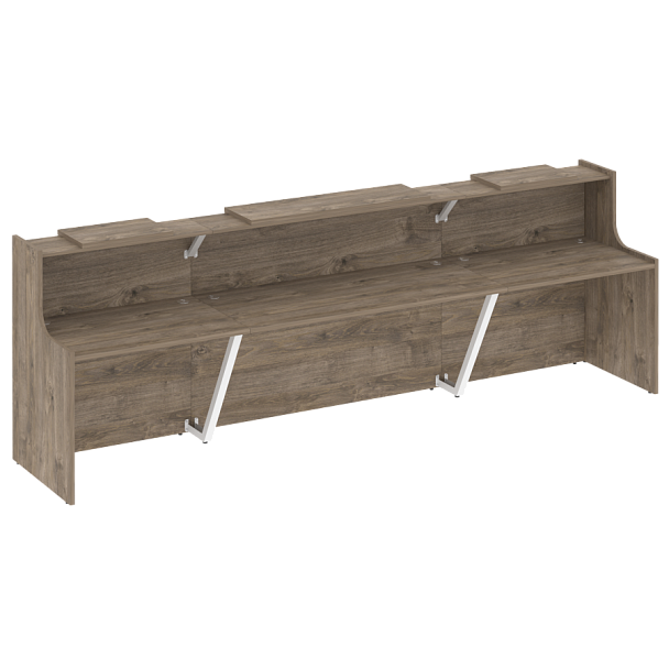 Ресепшн "Onix" O.R-K-17 тиквуд темный/белый - Вид 1