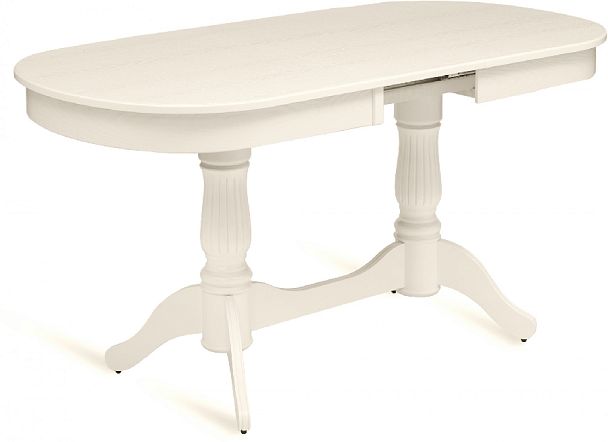 Стол деревянный раздвижной Кайнс 120(160)х80х76 Cлоновая кость - Вид 4