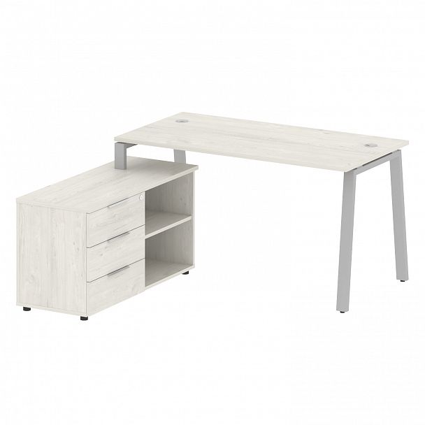 Рабочая станция "Metal System" БА.РС-СТС-2.3 дуб наварра/серый - Вид 2