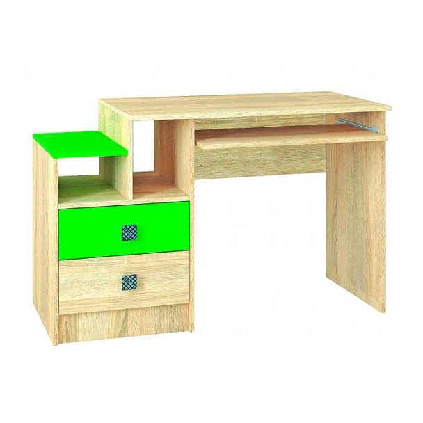 Стол письменный Колибри (750х1200х550) дуб сонома/акрил мохито - Вид 1