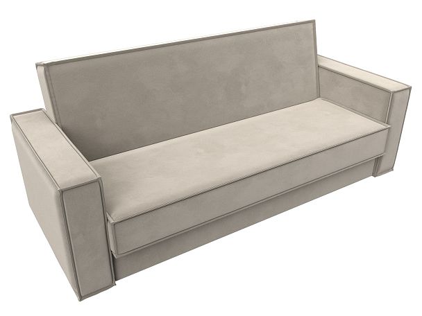 Диван-книжка Куба Микровельвет бежевый - Вид 5