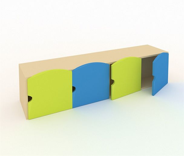 Надставка для купальных принадлежностей на шкафы ШГ-4БМ желтый - Вид 1