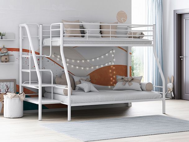 Двухъярусная кровать "Толедо-1" белый - Вид 1