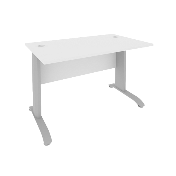 Riva Metal-L Стол письменный ПЛ.СП-2 Белый/Тёмно-серый металл 1200*720*750 - Вид 1