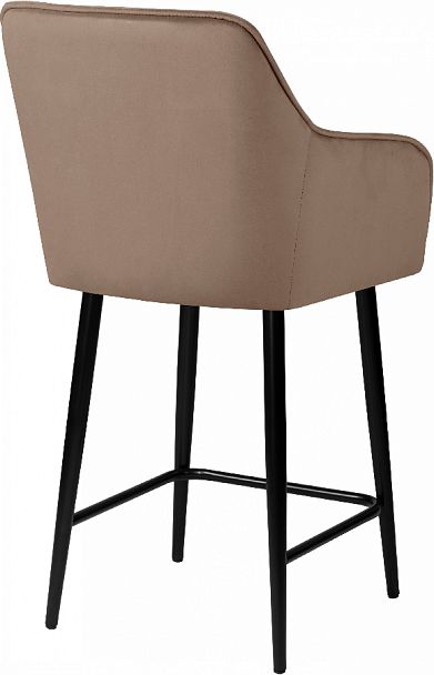 Полубарное поворотное кресло Мони К, Confetti latte/черный - Вид 5