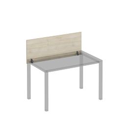 Экран для стола 120 на сером металлокаркасе КФ фронтальный Комфорт КФ К.С 841 ДШ дуб шамони - Фото предпросмотра