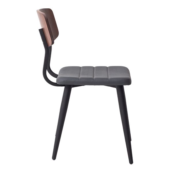 Стул Kato сиденье экокожа, спинка дерево, ножки металл - Вид 3