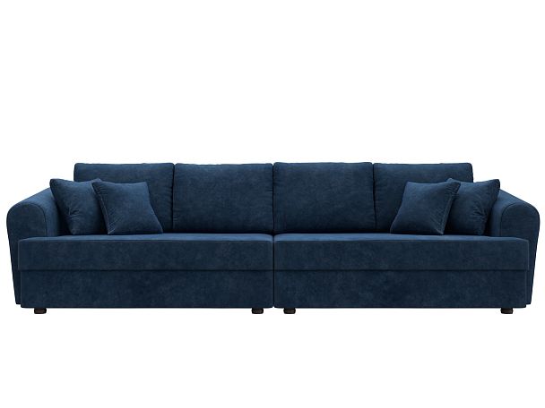 Диван прямой Милтон Велюр синий - Вид 2