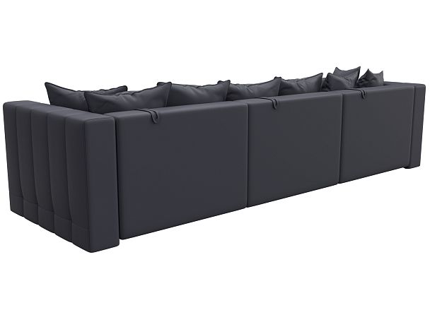 Диван прямой Лига-052 НПБ Лонг Экокожа серый - Вид 5