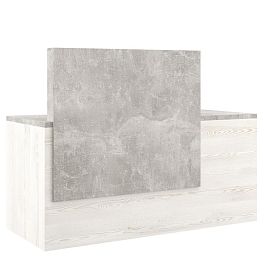 Стойка ресепшн правая B-tone 160x70x115 сосна бетон светлый - Фото предпросмотра