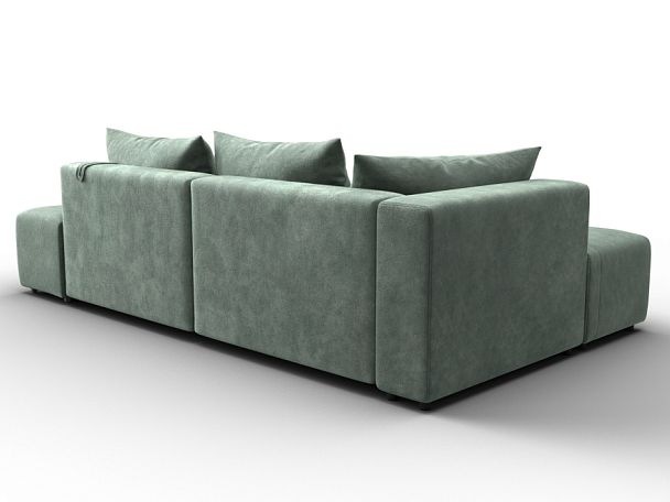 Диван угловой Лига-103 НПБ угол левый Велюр зеленый - Вид 5