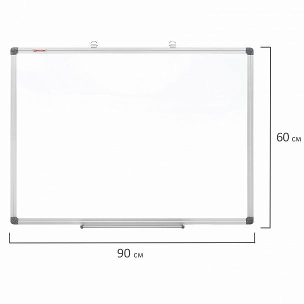 Доска магнитно-маркерная 60х90 см, алюминиевая рамка, BRAUBERG "Extra", 237554 - Вид 9