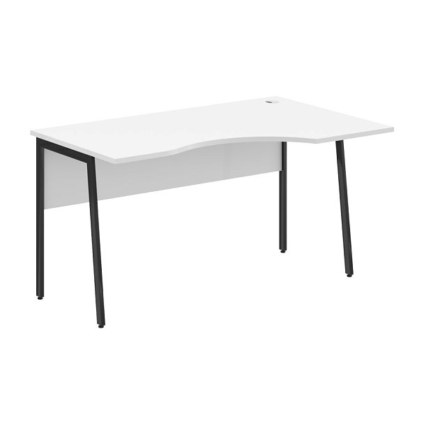 Стол прямой СА-2P(R) Белый/Антрацит 1400х900х755 IMAGO PLUS - Вид 1