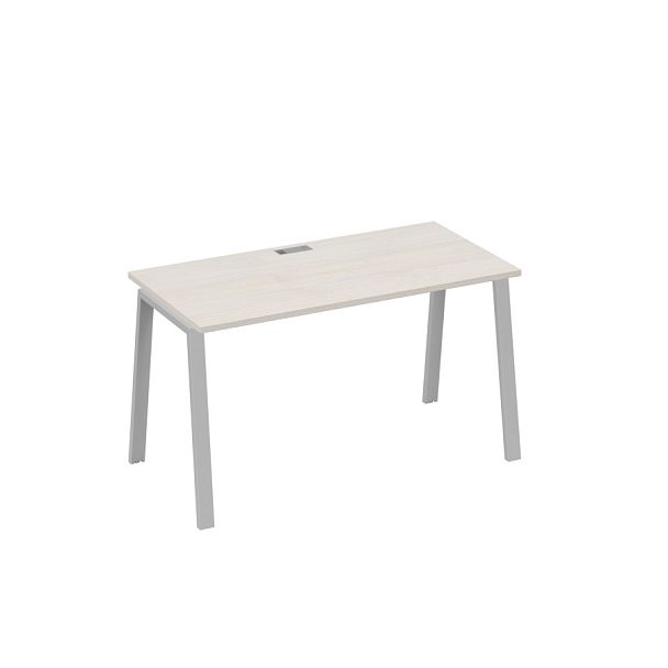 Стол письменный на металлокаркасе TRE A4 А4 Б3 014 БП дуб / металлокаркас серый - Вид 1