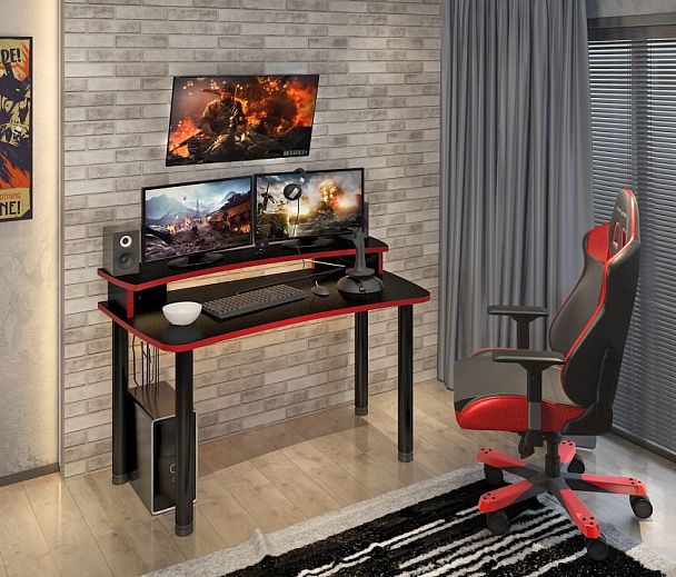 Стол компьютерный Домино Lite СКЛ-Софт140МО+НКИЛ140 - Вид 2