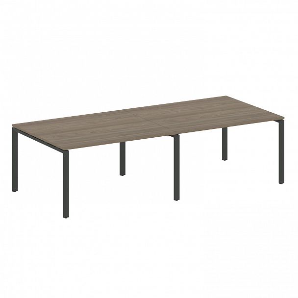 Стол для переговоров "Metal System" БП.ПРГ-2.3 вяз/антрацит - Вид 1