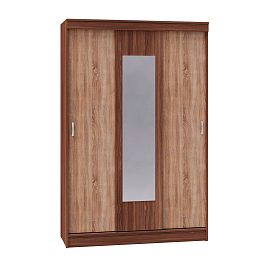 Шкаф-купе Бася ясень шимо/дуб сонома - Фото предпросмотра