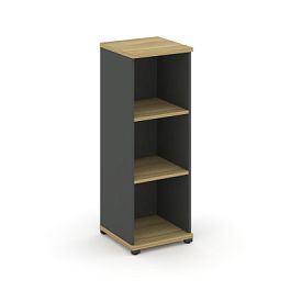 Concept Стеллаж 1 узкая секция, 3 ниши CN.STU-310 Дуб Винченцо/Антрацит/Металл Антрацит 420*420*1186 - Фото предпросмотра