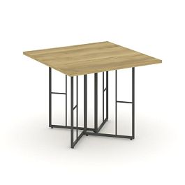 Rift Direct Стол переговорный RF.SPRG-001 Дуб Винченцо/Металл Антрацит 980*980*750 - Фото предпросмотра