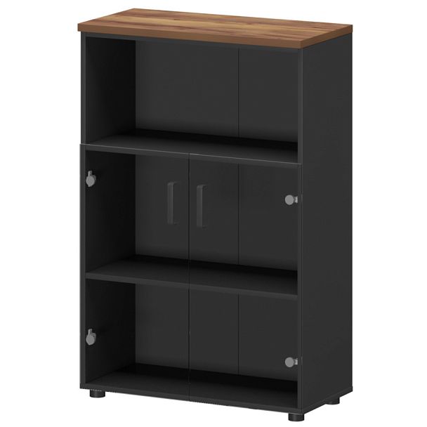 Шкаф СМШ-38С2 Графит/Таксония 792x380x1215 Смарт - Вид 1