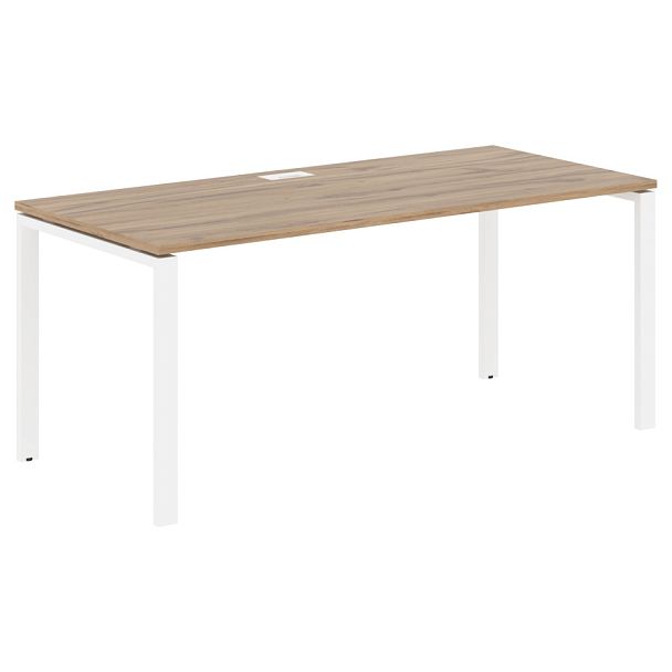 Стол прямой EUST 1780 Дуб Денвер светлый/Белый 1760х800х750 EDIS - Вид 1
