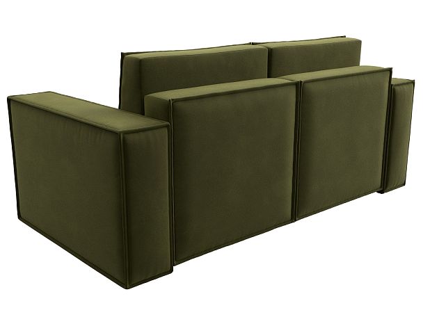 Диван прямой Куба мини Микровельвет зеленый - Вид 6