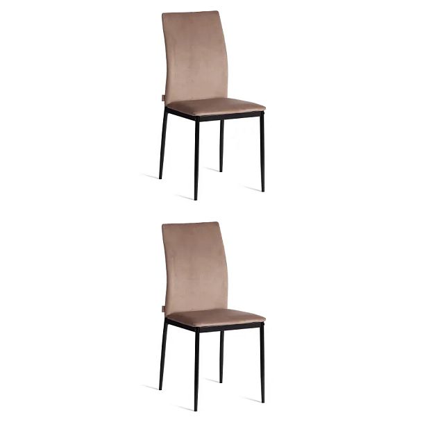 Стул Капри/Capri (мод.BC565-DC)/2 шт. в упаковке, металл, флок, Beige (бежевый) HLR8 / черный - Вид 11